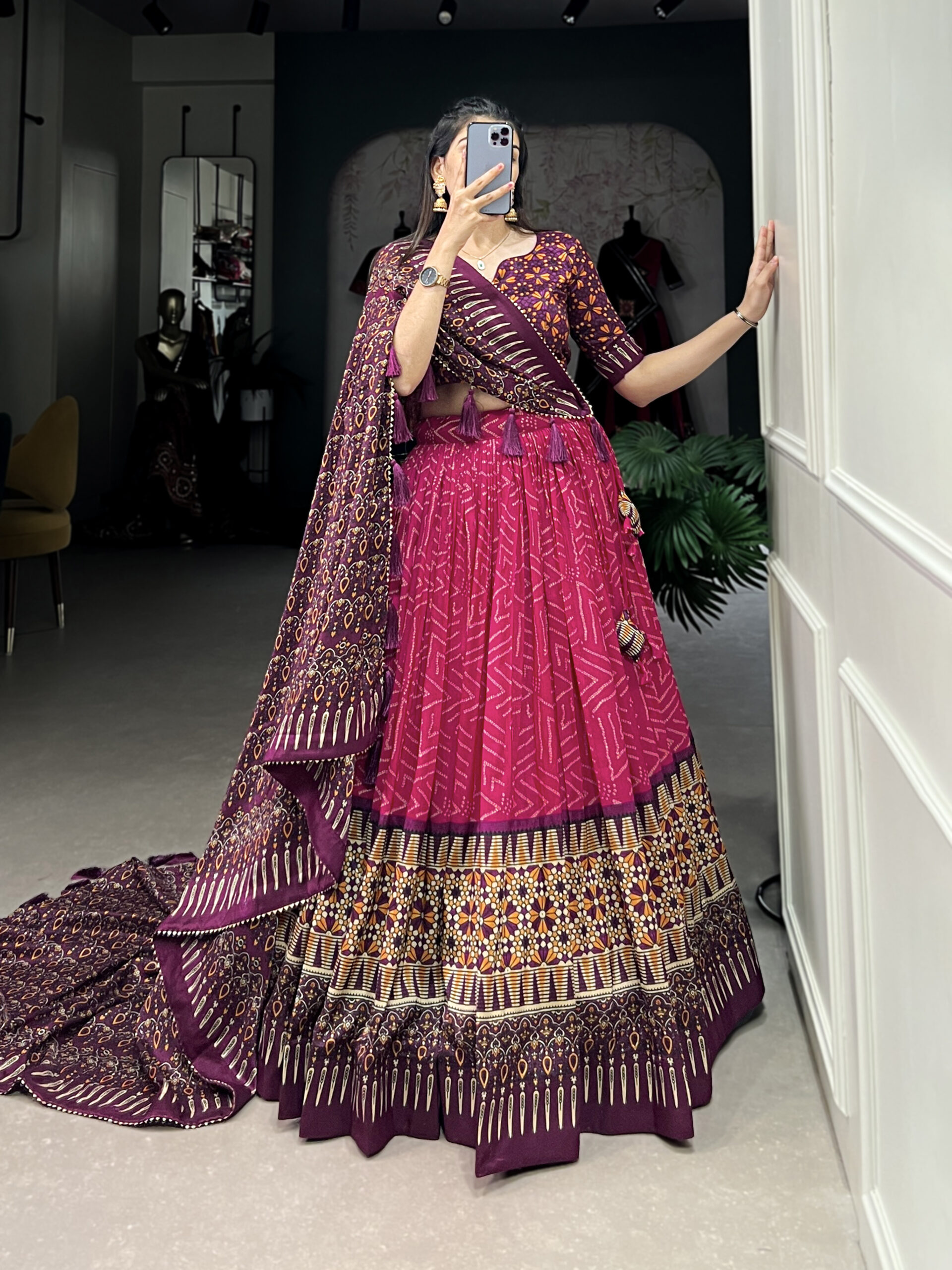 Lehenga Choli Tussar Silk - Image 5