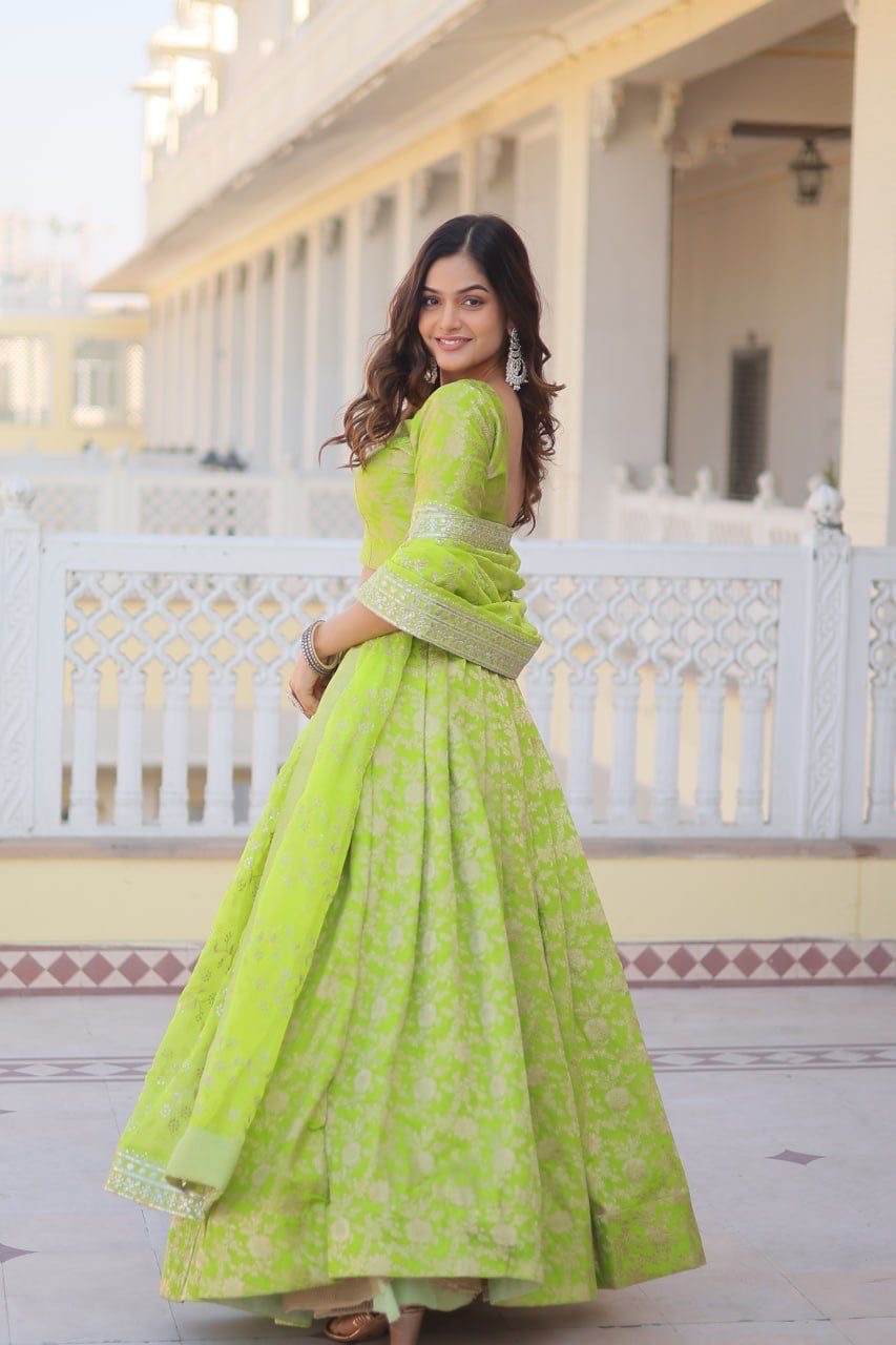 Lehenga Pure Dyabale Viscose Jacquard - Image 5