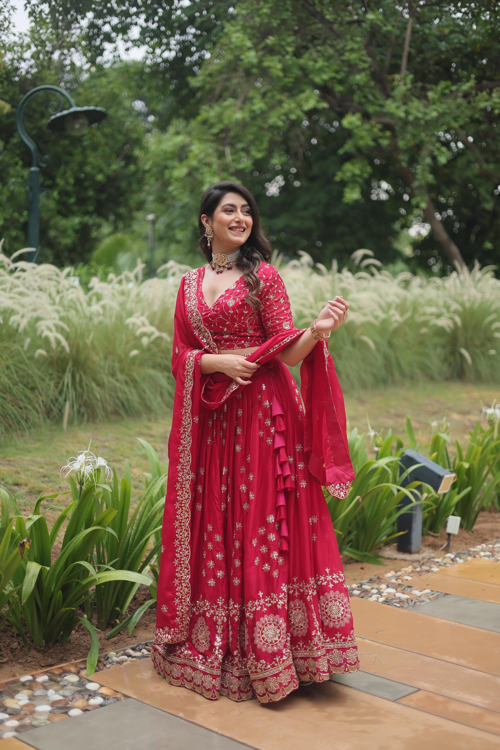 Lehenga Choli Rangoli Silk