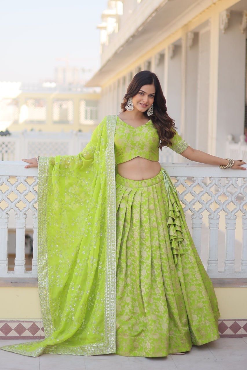 Lehenga Pure Dyabale Viscose Jacquard - Image 4