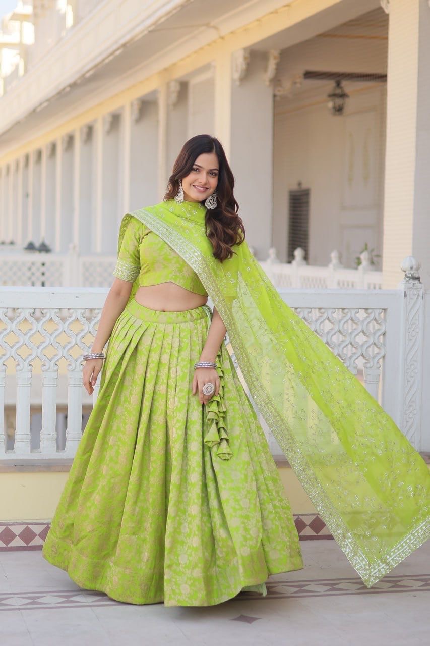 Lehenga Pure Dyabale Viscose Jacquard - Image 3