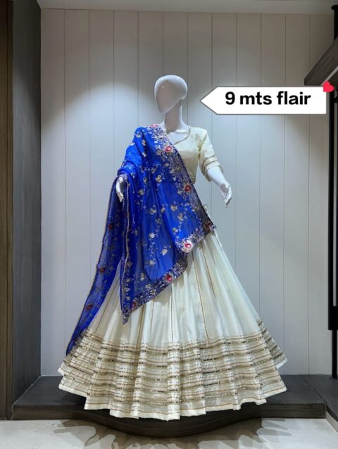 Lehenga Choli Pure Roman Silk