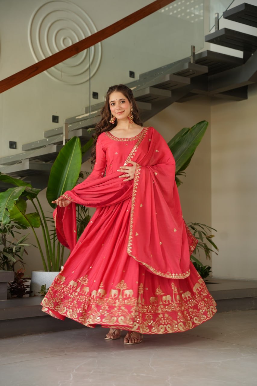 Anarkali Gown Chinnon - Image 3