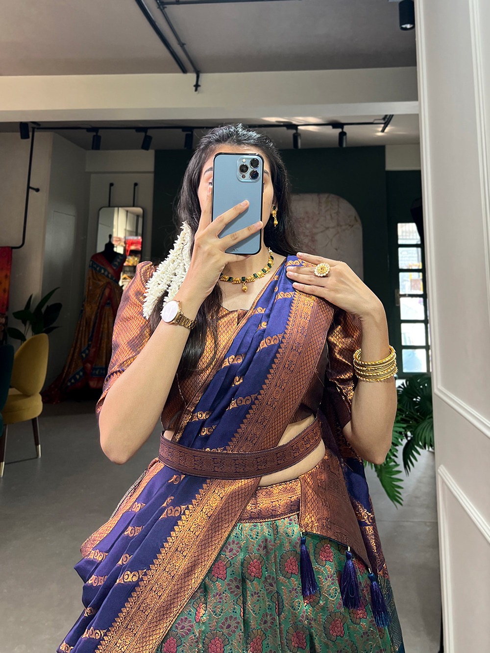 Lehenga Choli Jacquard - Image 5