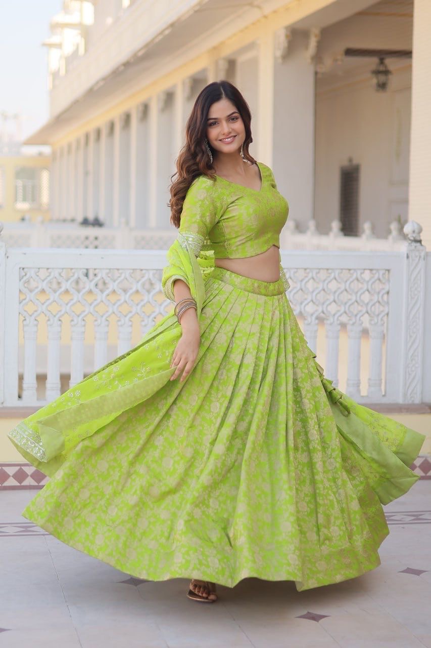Lehenga Pure Dyabale Viscose Jacquard - Image 6