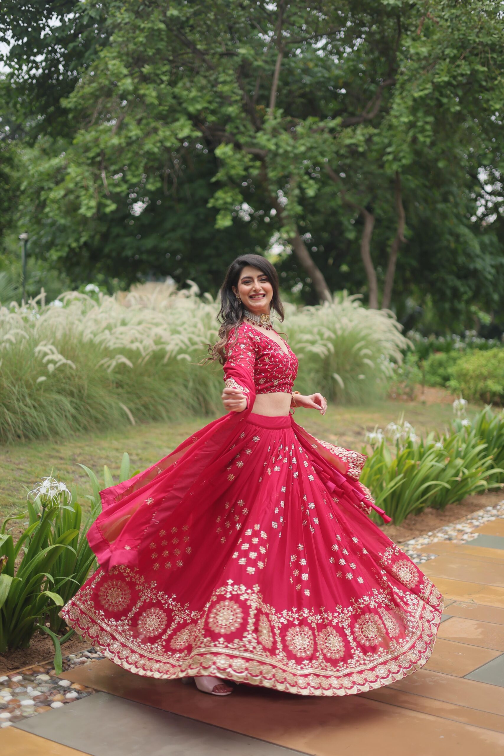 Lehenga Choli Rangoli Silk - Image 4