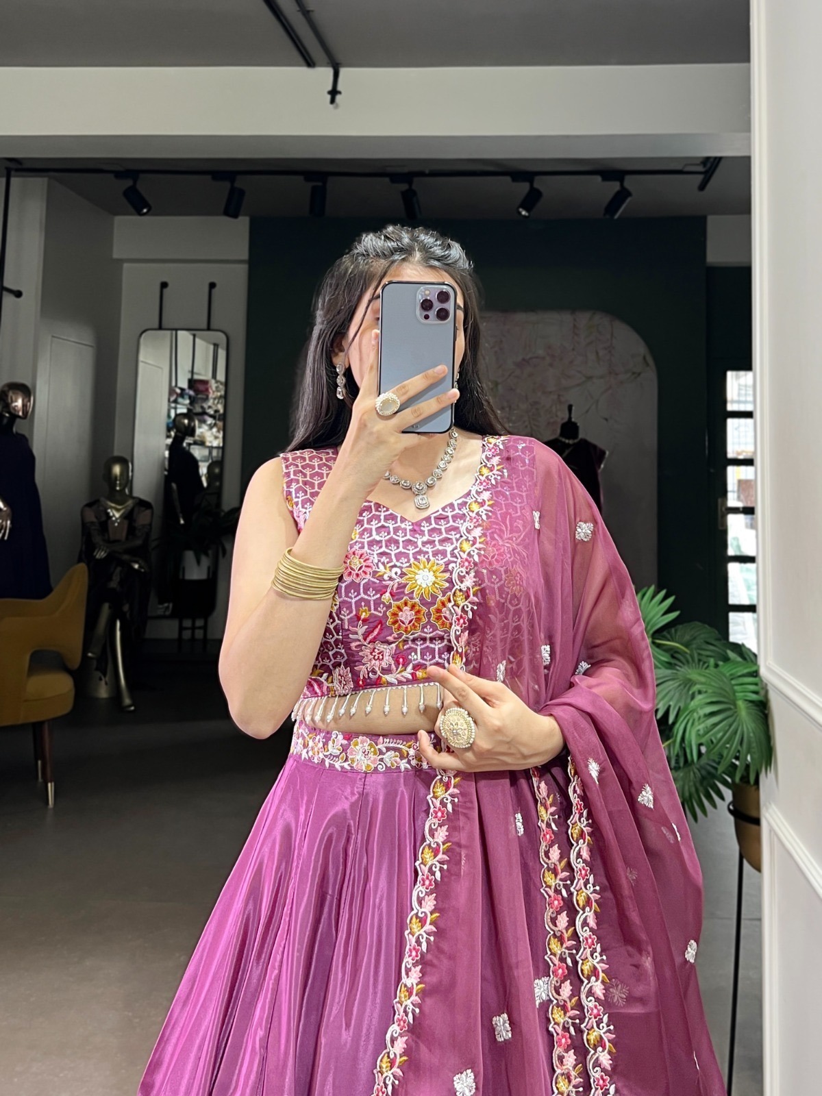 Lehenga Choli Silk Crepe - Image 7
