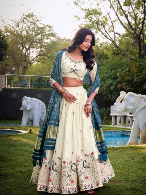 Lehenga Choli Khadi Cotton