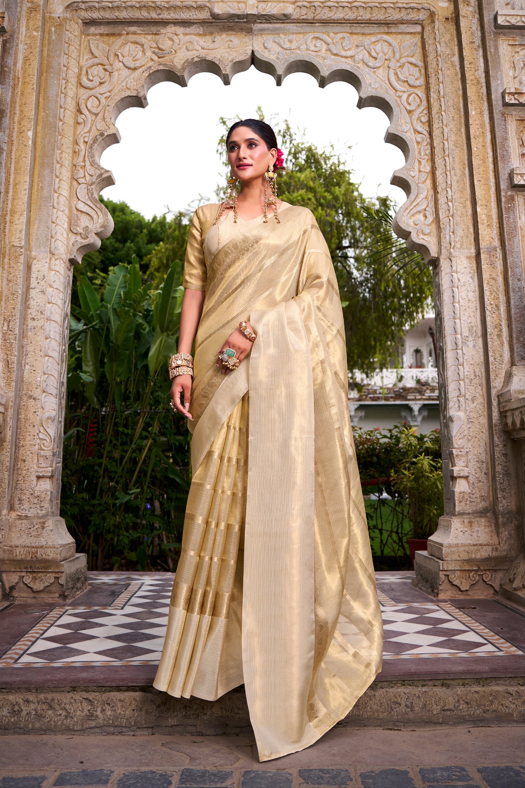 Saree Gold Tissue