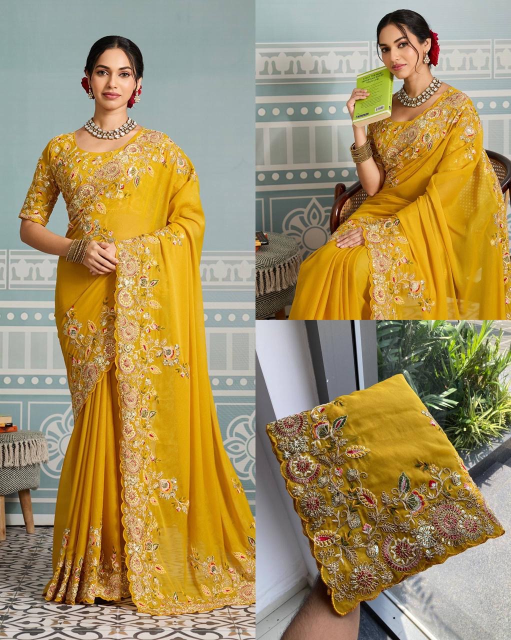 Saree Soft Star Georgette - Image 6