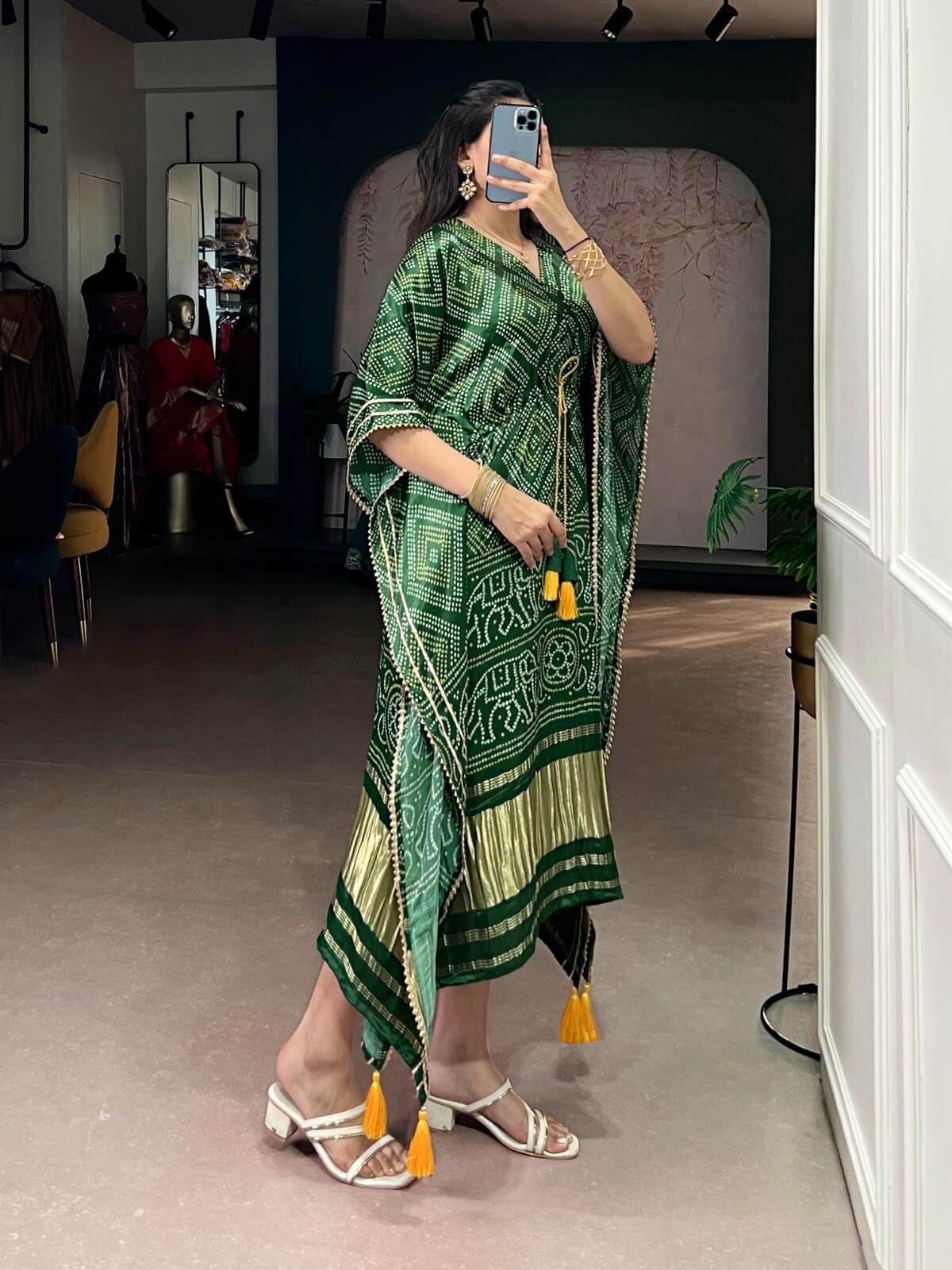 Kaftan Pure Gaji Silk Fabric - Image 2